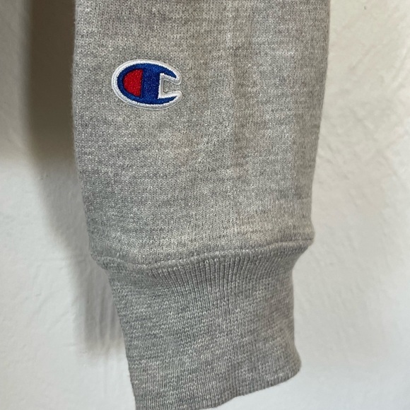 NWT Champion Reverse Weave Womens Pullover Hoodie Gray Small Embroidered Logo - Picture 2 of 6